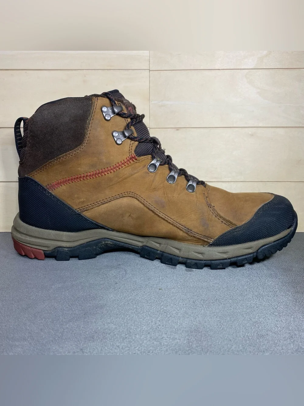 Ariat Skyline Waterproof Hiking Boots Men's Size 12 D Shoes Brown Leather Black